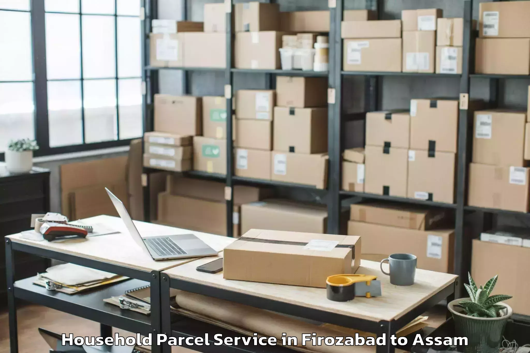 Book Firozabad to Bijni Pt Household Parcel Online